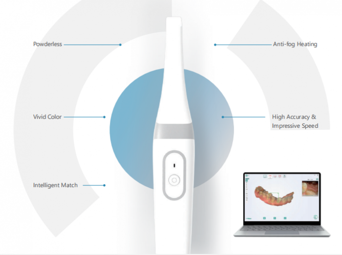 Escáner intraoral Yucera en entorno de laboratorio dental