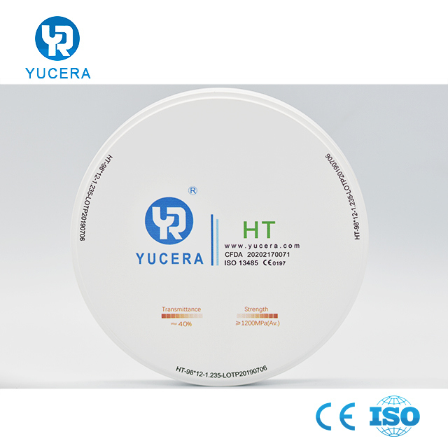 98*10-25mm Multilayer Dental Zirconia Disc for Cad Cam Dental Milling Machine