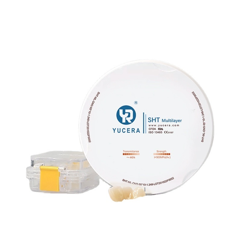 Стоматологический материал Yucera 95*14 мм Cad Cam Sht ml Циркониевый диск Керамические блоки для зубов