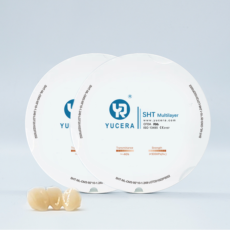 Стоматологический материал Yucera 95*14 мм Cad Cam Sht ml Циркониевый диск Керамические блоки для зубов