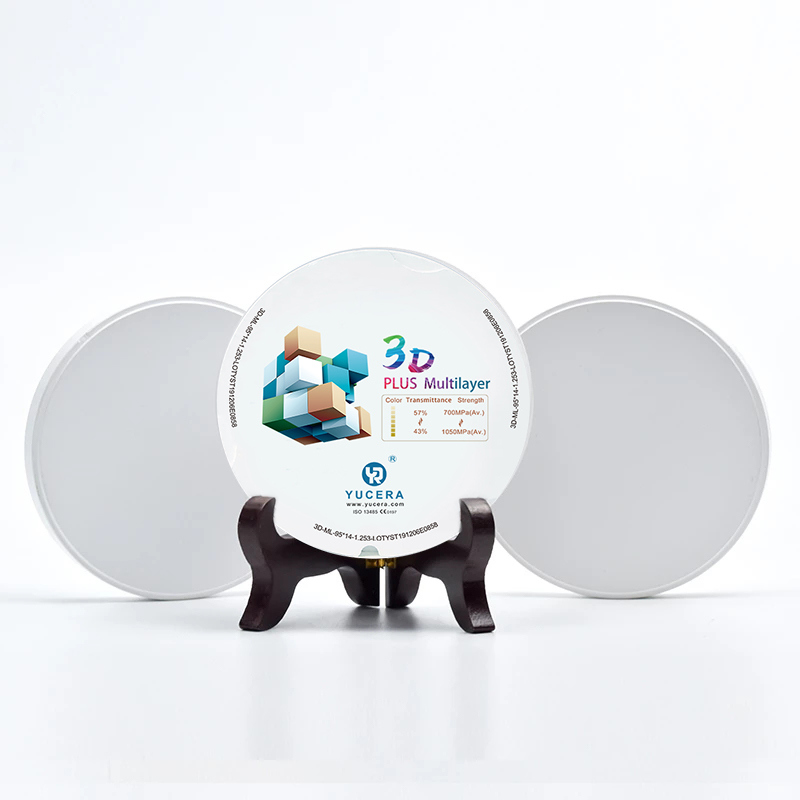 98 мм 3D Plus многослойные стоматологические блоки из циркония YUCERA - лучшие стоматологические диски из циркония для CAD/CAM системы лаборатории