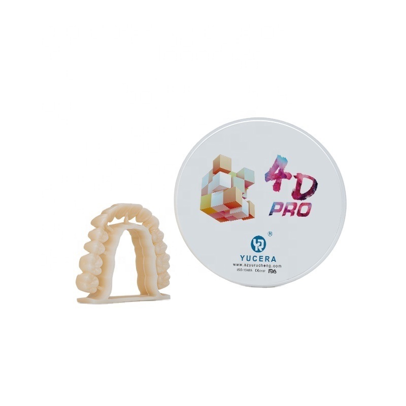 Yucera 4D-Multilayer 4D Pro Multilayer Zirconia Disc Disk Block CAD CAM Dental Laboratory Super Translucent 98mm