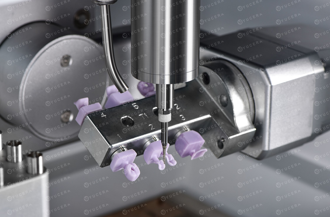 Yucera 5-Axis Dental Cad Cam Milling Machine Wet for Lithium Disilicate Cad Cam Block