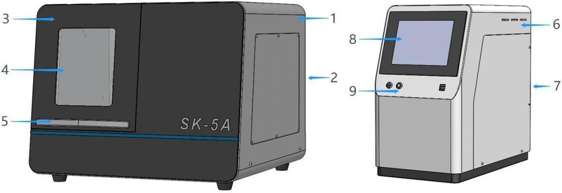 Yucera Dental Milling Machine Split Host and Main Machine  Yucera Sk-5A 5 Axis Dental Milling Machine