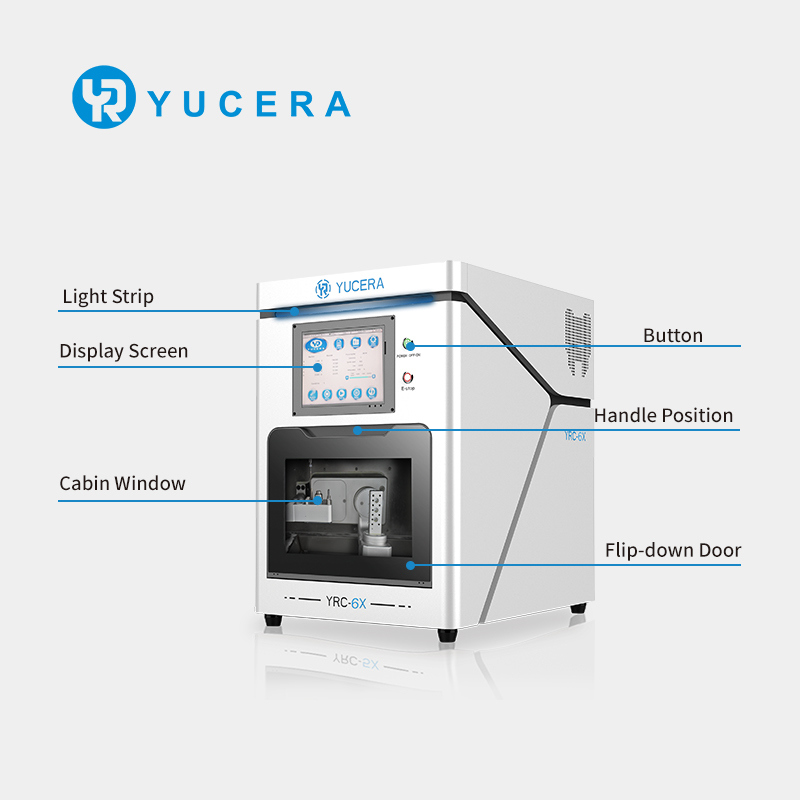 Yucera Hot Sale Dental 5 Axis Wet Milling Machine Dental CAD/CAM Equipment for Glass Ceramic ,Titanium with CE ISO