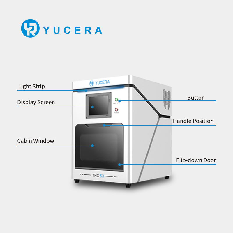 Компактное стоматологическое лабораторное оборудование Yucera, 5-осевой CAD/CAM фрезерный станок для производства небольших коронок и мостовидных протезов
