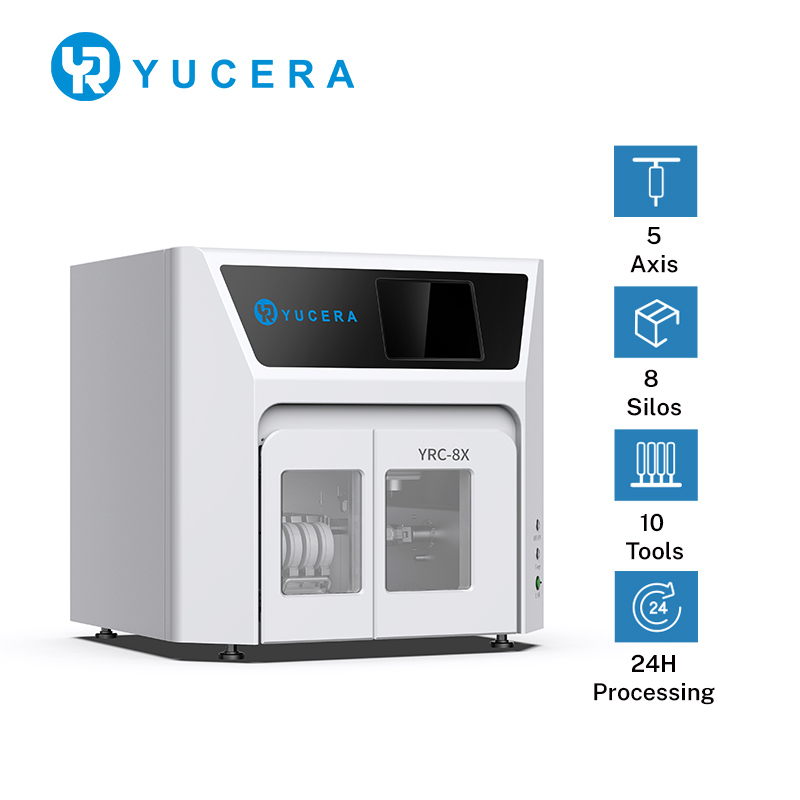 Professional Manufacturing Adjustable Yucera Multifunction Milling Machine 5axis Dental Cad Cam