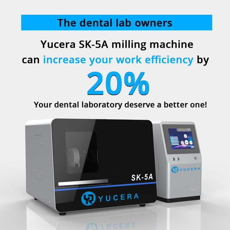 Yucera  Sk5a 5 Axis Zirconia Cad Cam Dental  Milling Machine for Dental Lab and Clinic