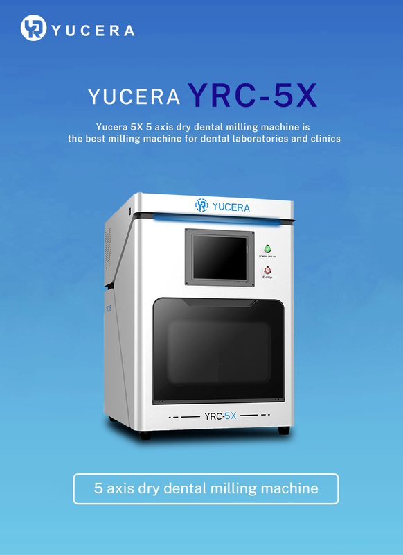 YUCERA CAD CAM 5 Axis  Dry Milling Dental Milling Machine  for Zirconia,PMMA,WAX