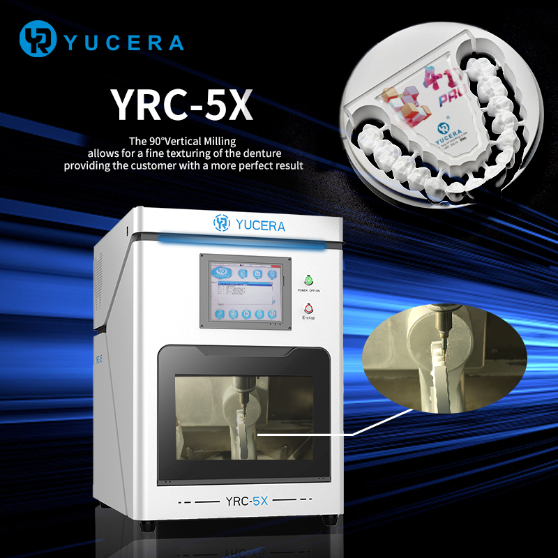 YUCERA CAD CAM 5 Axis  Dry Milling Dental Milling Machine  for Zirconia,PMMA,WAX