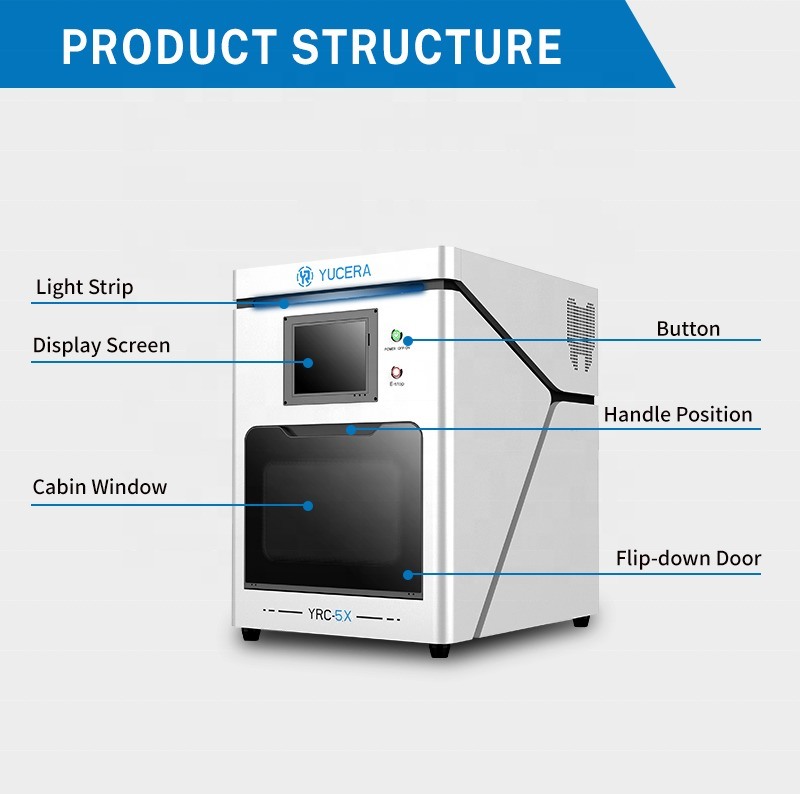 China Yucera Hot Sale Fully Automatic 5 Axis Dental CAD CAM Milling Machine for Lab