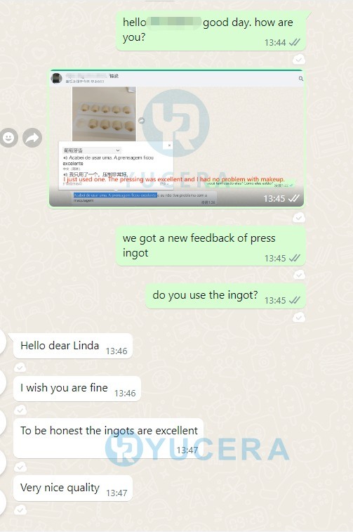 Заводская цена Yucera Ingots Block Press Ingots Block для стоматологического восстановления, сертифицировано CE ISO, для лаборатории, для клиники, хороший эстетический эффект