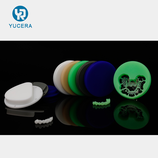 Yucera  98*22mm Dental PMMA Blocks  CADCAM Multilayer PMMA Pink Disc