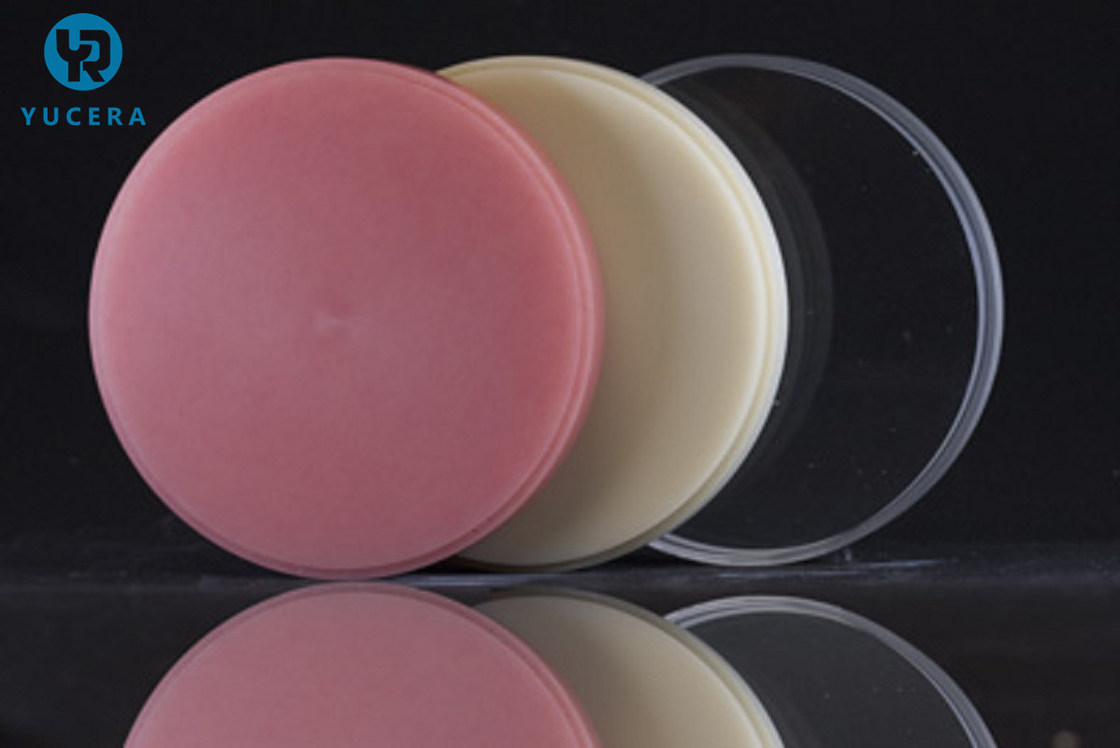 Стоматологические расходные материалы Cad Cam Milling PMMA Puck для зуботехнической лаборатории Стоматологическая смола Акриловый диск Стоматологический PMMA блок Временный зубной протез