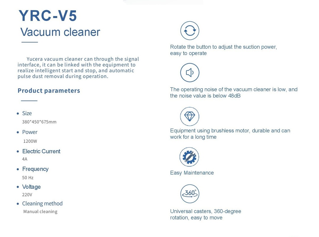 Пылесос для стоматологической лаборатории Yucera V5 для точной работы