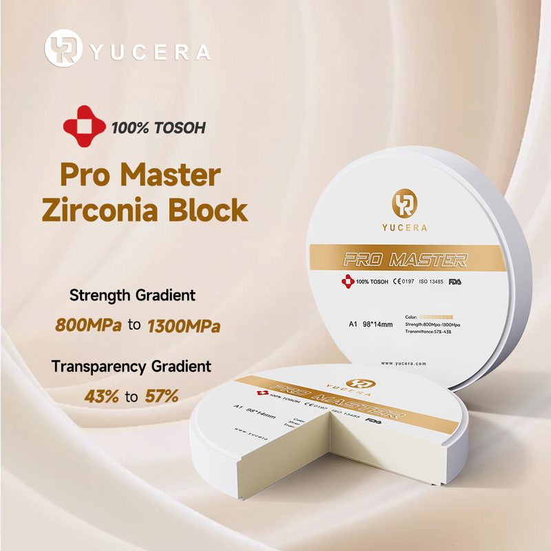 Блоки из керамики на основе диоксида циркония Yucera Pro Master - Идеально подходят для стоматологических реставраций CAD/CAM