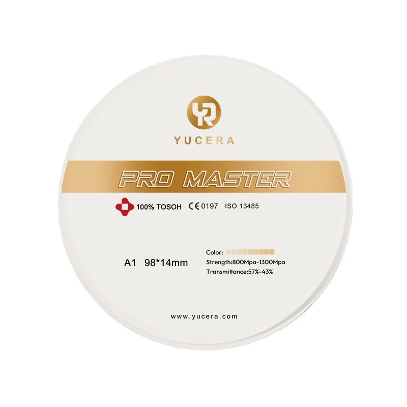Yucera Pro Master Premium Zirconia Dental Blocks Multilayer High Translucency