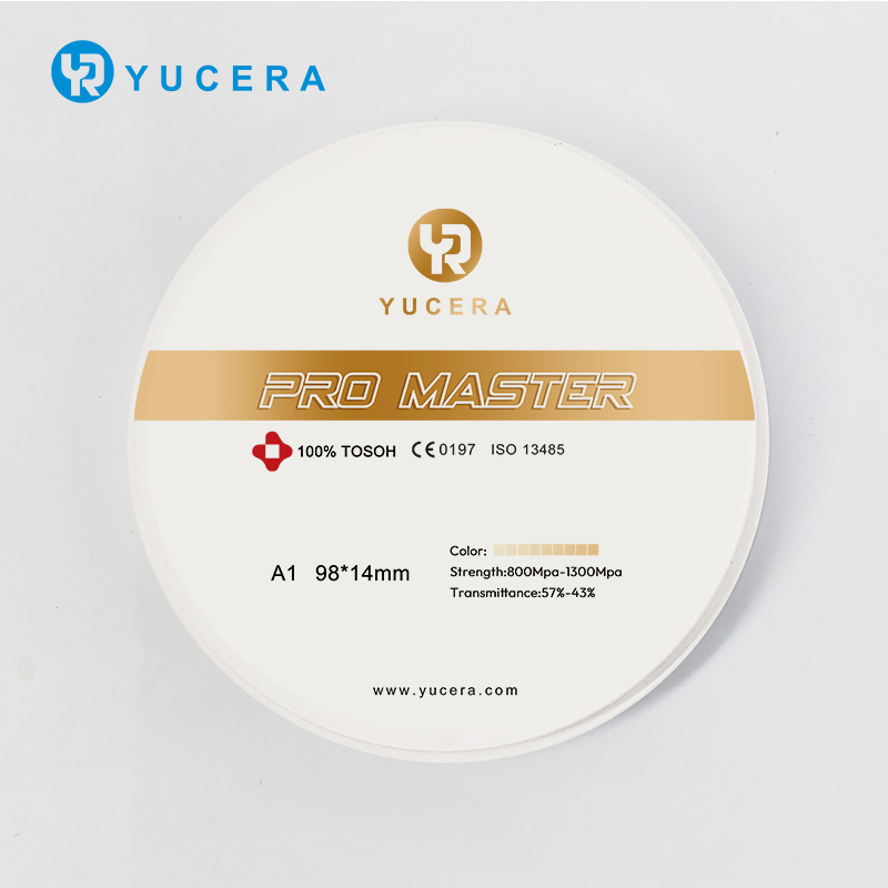 Yucera Pro Master Dental Zirconium Blank Blocks & Discs Customized CAD/CAM