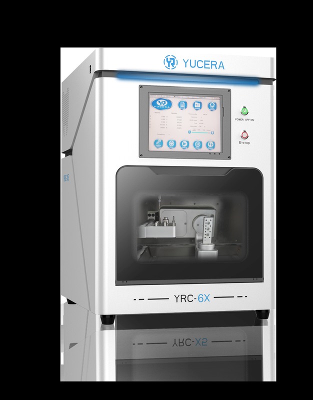 5-осевой стоматологический CAD/CAM фрезер YUCERA YRC-6X | Точность ±5 мкм | Автосменщик на 10 инструментов
