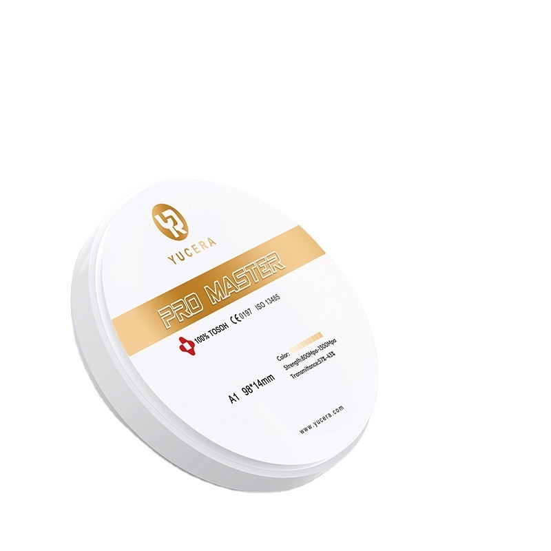 Стоматологический циркониевый блок Yucera Pro Master 95 мм. Точные размеры, подходящие для различных решений стоматологического восстановления.